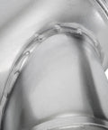 Close-up of a galvanized steel Seam of the Straight Up Heavy Duty 6 To 4 Inch Branch Y Shaped Ducting Connector.