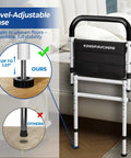 Senior Safe Bed Rails For Seniors With ASTM Approved, 400Lb AntiWobble Support, bed cane with adjustable feet and non slip handle