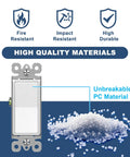 Matte White Decorator Rocker Paddle Light Switch 50 Pack Single Pole 15A 120 To 277V On Off Interrupter UL Listed Scratch Resistant Polycarbonate Housing 10000 Plus Cycle Tested For Residential And Commercial Use, fire resistant PC material