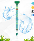 Giant 21 Inch Outdoor Rain Gauge For Pros, USA Made Heavy Duty All Weather Freeze Proof With Float, Stake Or Mount, Green