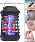 Outdoor And Indoor Bug Zapper With 3 Meter Cord And On Off Switch, 4200V Electric Mosquito Zapper with glowing grid and blue light