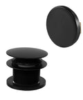 Mushroom Toe Drain Tub Trim Set With Floating Faceplate In Dope Matte Black Finish Easy Toe Activated Drain Plug No Hole Floating Plate