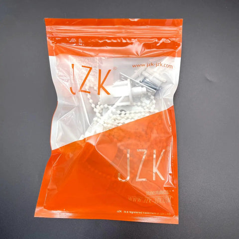 White Durable 32mm Metal Roller Blind Mounting Brackets With Bead Chain Replacement Repair Kit in plastic packaging.