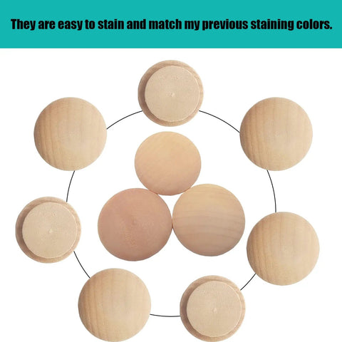 Hardwood Wood Plugs 25mm 1 Inch Pack Of 50 For Filling Screw Holes In Furniture And Woodworking Caps Top 30mm Natural Wood Finish