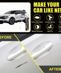 Kia Wolf Gray C7S Touch Up Paint Kit 2 In 1 Scratch Remover With Pen Tip And Brush Exact Color Match For Kia Cars, before and after car scratch