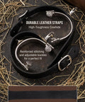 Close-up of Cowboy Spurs Set With 6 Hole Belt Rotatable Gear Stainless Steel Spurs For Equestrian Riding on hay surface.