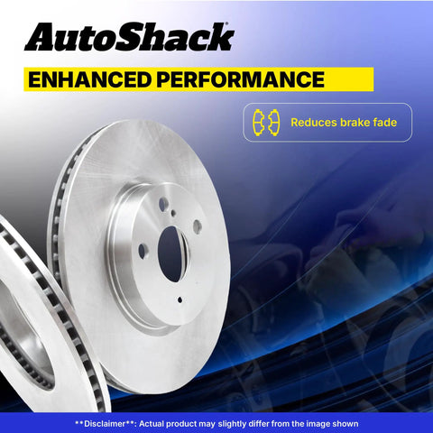 Front Brake Rotor Pair For Ford And Lincoln F-150 2010-2020 Expedition 2007-2021 Navigator 2007-2021 with vented design