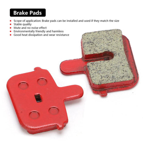 Eight Piece Disc Brake Pads Set For Bikes Quiet Lightweight Resin Semi Metal Braking Replacement For Electric Vehicles Mountain Bikes And More Durable High Temperature Wear Resistant Long Lasting