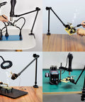 Flex Soldering Clamp Arm 19.7 Inch Magic Arm With Clamps for PCB Clip Hot Air Gun Holder in various uses