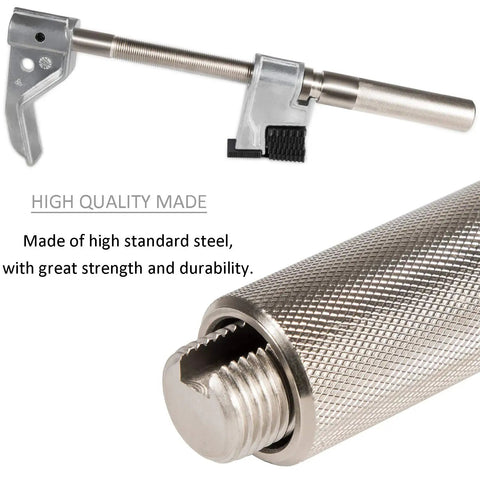 Universal Outside Thread Chaser Repair Tool Kit For Pipes And Tubing From One And A Quarter Inch To Five Inch OD, steel build close-up