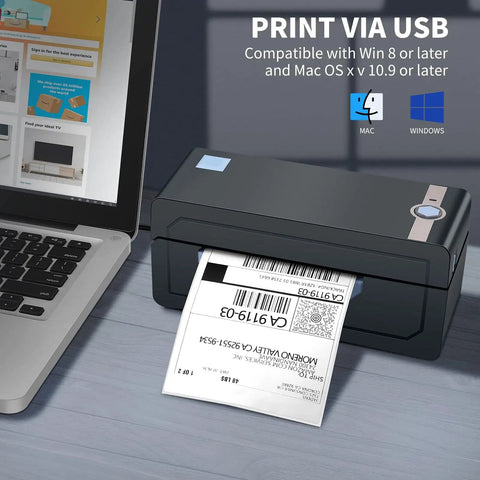 Bluetooth Thermal Shipping Label Printer For 4x6 Shipping Labels Wireless And Dead Simple To Use Works With Android iPhone Windows Mac