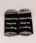 Funny Engineering Socks Gift For Him Two Pair Set Mid Calf Unisex Size 4-13 Ideal Graduation Gift For Engineering Students