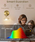 Vintage Battery Operated Wall Sconces Set Of 2 Rechargeable Wireless Light Fixtures Featuring Slick 5000Mah Power Bank illuminating a family reading.
