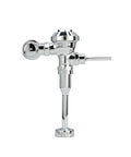 Exposed Manual Flush Valve With Aquaflush 0.5 GPF, Diaphragm Flush Valve, Sweat Solder Kit, Cast Chrome Wall Flange