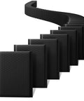 Black Bubble Mailers 6x10 Inch 100 Pack Padded Envelopes With Inner 6x9 Usable Size displayed in a curved arrangement