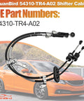 Honda Civic Si 2 4 L Shifter Cables Replacement For 2012 2013 2014 2015 Manual Transmission Gear Shift Cable For Coupe And Sedan Durable Alloy Build Fits 2 4 L 4 Cylinder Models With OE 54310TR4A02.