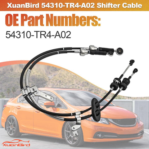 Honda Civic Si 2 4 L Shifter Cables Replacement For 2012 2013 2014 2015 Manual Transmission Gear Shift Cable For Coupe And Sedan Durable Alloy Build Fits 2 4 L 4 Cylinder Models With OE 54310TR4A02.