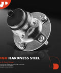 Rear Wheel Bearing And Hub Assembly With ABS And 5 Lug For Kia Forte 2010 2013 Sedan Hatchback Forte Koup 2010 2013 Forte5 2012 2013 High Load Ball Bearing For Strong Axial And Radial Support And Long Lasting Performance, showing high hardness steel construction.