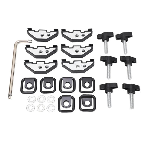 Hard Top Quick Release Hardware Kit With Thumb Screws Nut Clips And Tie Down D Rings For Jeep Wrangler YJ TJ JK JKU 1995 2018