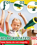 Children using Pirate Themed Playground Accessories Set For Swing Set 9 Piece Outdoor Playhouse Kit With Plastic Telescopes