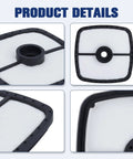 Close-up of Echo SRM 225 Air Filter Replacement, 2-5/8 x 2-5/8 inches, for Echo PAS 225, PB 250, GT 225 weedeater blower