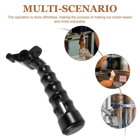 Ergonomic Ice Cream Maker Handle Replacement Lever For Ice Cream Machines Heat Resistant Comfy Grip with usage examples