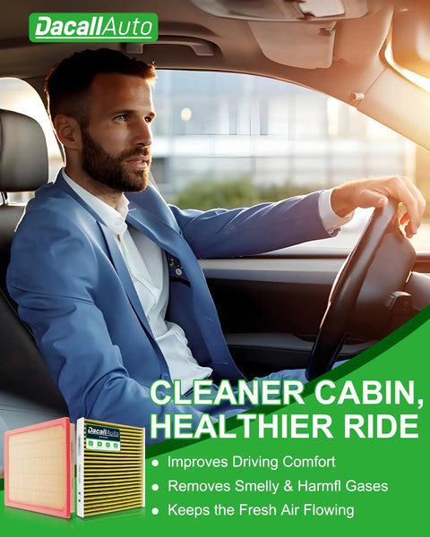 Driver enjoying fresh air with Subaru Activated Carbon Cabin And Engine Air Filter Set Fits Outback 2020 2026 Crosstrek 2018 2024.