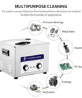 Heavy Duty Heated Ultrasonic Cleaner With Fast Adjustments And Durable 304 Stainless Steel Tank for multi-industry cleaning.