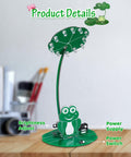 Hands On Night Light Soldering Practice Kit With Brightness Adjustable Power Switch Fun DIY Projects For Beginners STEM Education Desktop Decor Gift For Family And Friends, featuring lotus-leaf frog design on desk.