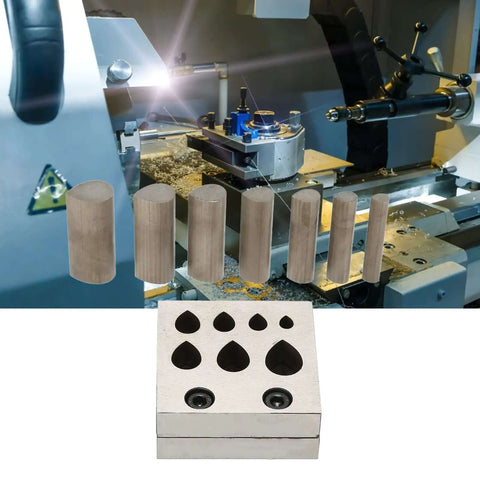 Pro Grade Disc Cutter Set For Jewelry Making, 7 Size Punch Die Plates, Metal Cutting Tool for accurate disc and bead forming