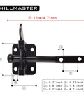 Heavy Duty Anti Sag Bracket Kit for Wooden Fences Shed Doors Driveway Gates Corral Gates Wood Windows Two Pack diagram