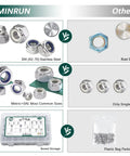 Comparison between All In One Nylon Insert Lock Nut Kit With 304 Stainless Nylock Nuts and other rust-prone, single-size nuts in plastic bags