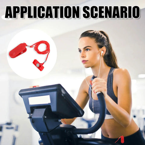 Universal Treadmill Safety Key Magnetic Replacement For Most Treadmills No Sweat Emergency Stop Rectangle Key Quick Stop Accessory For Running Machines Safe Workouts red ABS plastic magnetic clip on treadmill