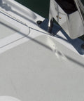 Boat deck coated with Non Skid Coating Cream 4 Liters Durable One Part System Easy To Apply Spreads Smoothly Without Fillers