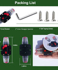 50 Amp Manual Reset Waterproof Inline Circuit Breaker For Cars ATVs Boats And Marine Trolling Motors with hex tool and screws