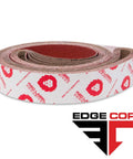 2 X 42 Inch Knife Sharpening Sanding Belts Premium Ceramic Grits with Edge Core logo, rolled and ready for use