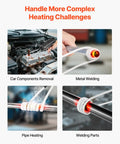 High Output 1800W Magnetic Induction Bolt Heater Kit With Four Swappable Coils For Kick Loose Rusted Nuts And Rapid Corrosive Fastener Extraction In Your Garage, showcased for car component removal and metal welding.