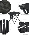 Design details of 2 Pack 13 Inch Portable Folding Camping Stool With Carry Bag For Outdoor Adventures Camping Hiking Beach Fishing