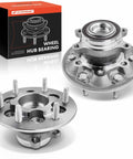 Front view of Front Wheel Bearing And Hub Assembly Set for Chevy Colorado 2009 2012 and GMC Canyon 2009 2012, 6 lug, RWD, high load bearing.