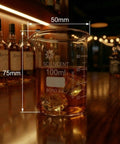 100 ml Thick Wall Borosilicate Glass Beaker with No Spill Spouts, part of Set Of Six Heat Resistant Laboratory Beakers For Boiling And Mixing