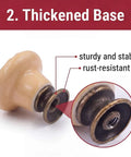 10 Pack Ceramic Knob Set With Floral Pattern Vintage Style Drawer Pulls thickened base detail, rust-resistant, sturdy build.