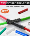 230 Pcs 3 To 1 Heat Shrink Tubing Kit With 8 Sizes, adhesive lined marine grade shrink wrap showing waterproof insulation in 5 colors.