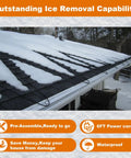 Roof Heat Cable For Snow And Ice Dam Prevention Self Regulating Heating Cable For Roof And Gutters 8 Watts Per Foot 60 Foot