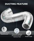 Insulated 4 Inch Dryer Vent Hose Flexible Duct 25 Feet With Stainless Steel Clamps Included Built To Last Heavy Duty Four Layer Protection