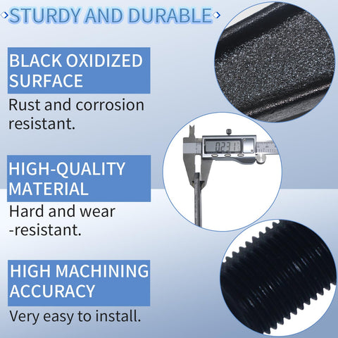 Trailer Shackle Kit For Double Eye Springs 3,500 To 7,200 Lbs showing black oxidized surface and material details