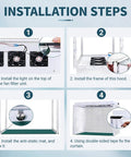 Installation steps of Heavy Duty Vertical Laminar Flow Hood With Premium Hepa Filter Air Clean Bench for lab use.