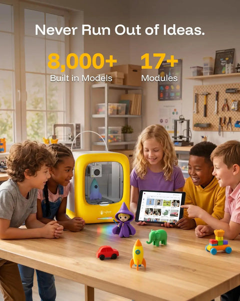 Dope AI Powered 3D Printer Designed Specifically For Kids Featuring Fully Assembled Parts Hella Safe Enclosed Operation And Rad Stem Gifts For Creative Young Inventors Building Their Dreams