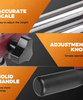 Close-up of Edge Roller Bender For Sheet Metal with adjustment knob, scale for height, and solid handle for precise bends.