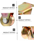 Heavy Duty Track Wheel Pulley Block Two Pack With V Type Groove Sliding Gate Roller For Sliding Doors Sturdy Steel