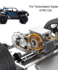 RC car transmission system with Two Pack 1.5 Mod Pinion Gear 12 Teeth 10mm Bore Hardened 1045 Steel Black Surface Treated Pinion